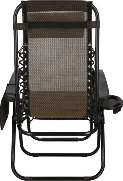 Springos Tuinstoel | Ligstoel | Opvouwbaar | Verstelbaar | Ergonomische Hoofdsteun | Bruin / Zwart -Tuin Gerelateerd 816x1200