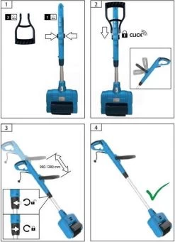 Güde Elektrische Oppervlakte- En Voegenreiniger - MET Telescopische Stang & 4 Voegenborstels - GUB 500 -Tuin Gerelateerd 868x1200 2