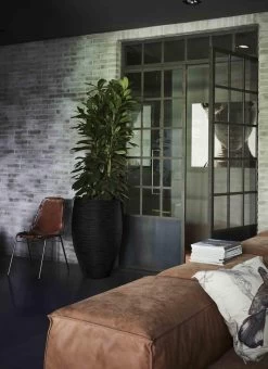 Capi Europe - Vaas Elegant Deluxe Rib NL - 56x84 - Zwart - Voor Binnen En Buiten - KBLR1132 -Tuin Gerelateerd 873x1200 1