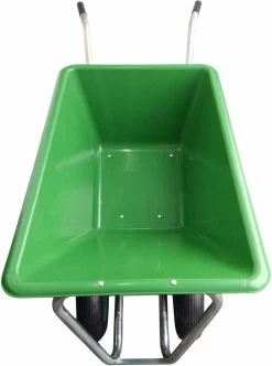 Kruiwagen Met Dubbel Luchtwiel Stal Eco Groen 160 Liter -Tuin Gerelateerd 893x1200