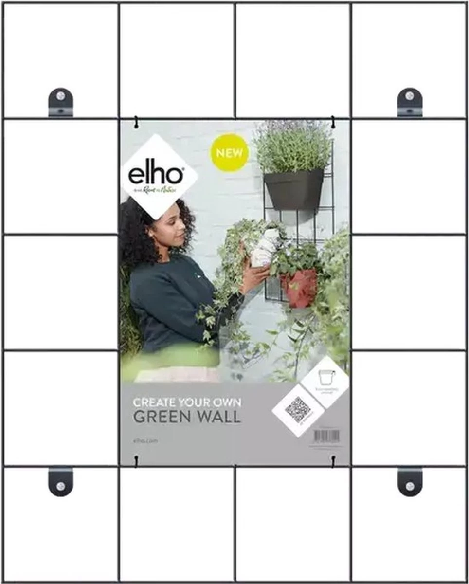Elho Loft Urban Green Wall Rek 48 - Accessoires Voor Buiten - Ø 47.3 X H 59.0 Cm - Zwart/Living Black 10 Elho Loft Urban Green Wall Rek 48 - Accessoires Voor Buiten - Ø 47.3 X H 59.0 Cm - Zwart/Living Black - Afbeelding 8
