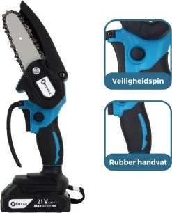 NovarGarden® Mini Kettingzaag NG1 - Met 2x Accu - Takkenzaag - Snoeizaag - Electrisch - Handzaag - Boomzaag - 21V -Tuin Gerelateerd 970x1200 5