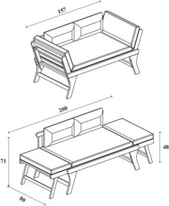 Loungebank Tuin FSC Antraciet – Makkelijk Verstelbaar Lounge Bank Balkon – Tuinbank Lounge Hardhout FSC – Perfecthomeshop -Tuin Gerelateerd 984x1200